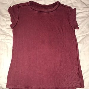 Maroon American eagle shirt